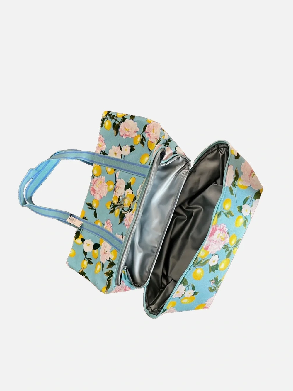 NWT Victoria's Secret Swim Insulated Cooler Tote Teal Blue Lemons Beach Bag